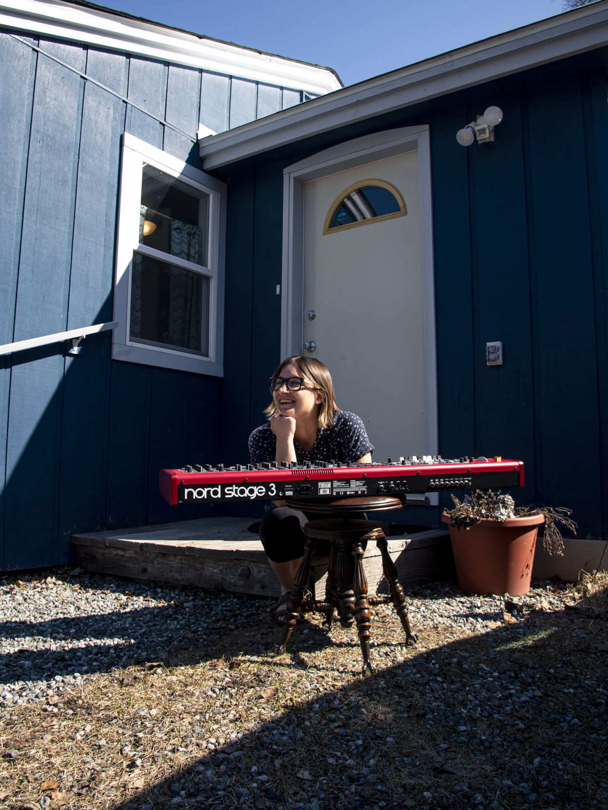 Music teacher Sara Anderholm